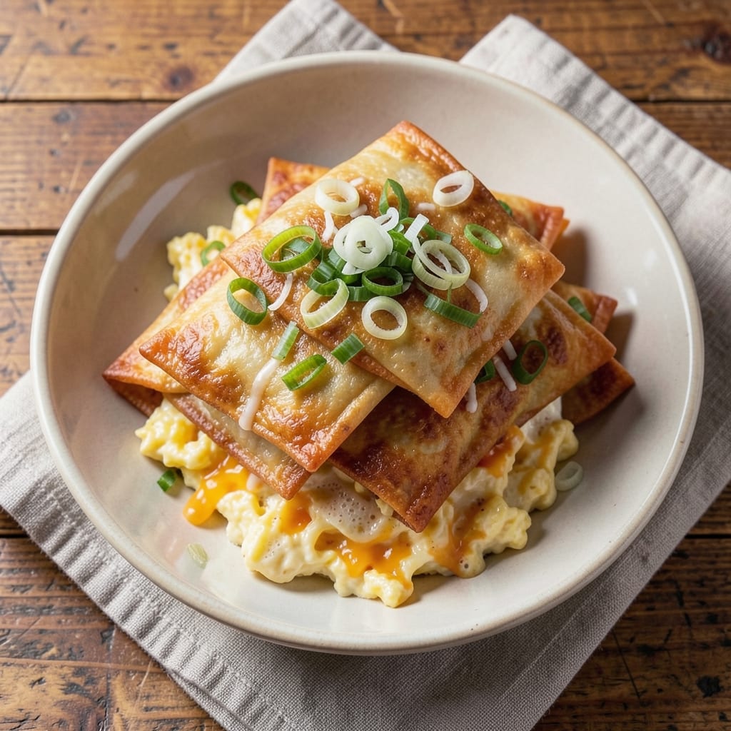 Detroit-Style Egg Rolls Recipe: Crispy Wonton Shells With Savory Scramble