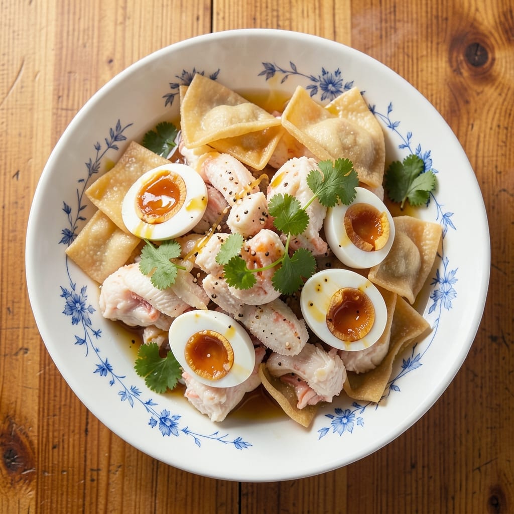 Crab in Salted Egg Recipe: Crispy Wonton Shells With Silky Yolk Magic