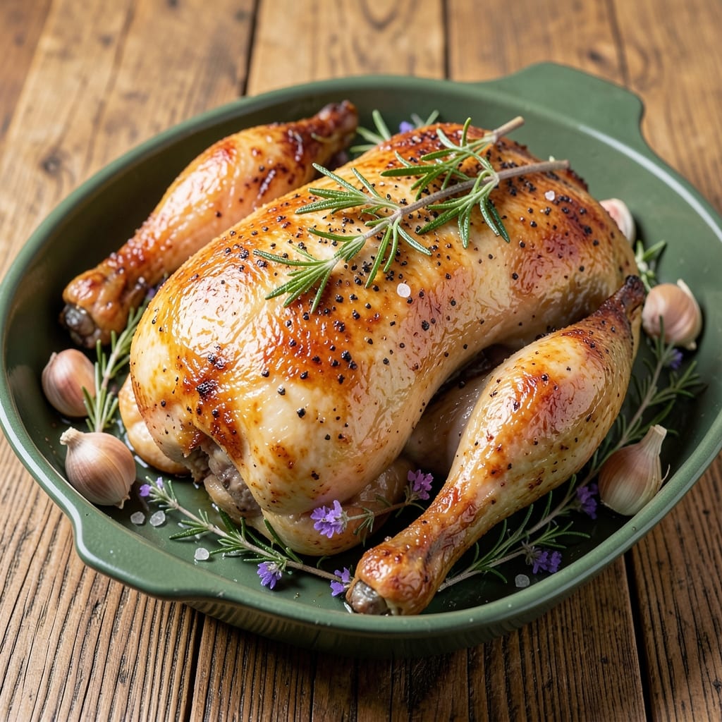 Big Green Egg Roast Chicken Recipe: Smoky Crisp Skin and Juicy Core in One Pan