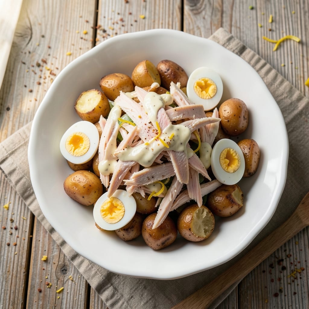 Chicken Egg and Potato Salad Recipe: Protein-Packed Picnic Perfection