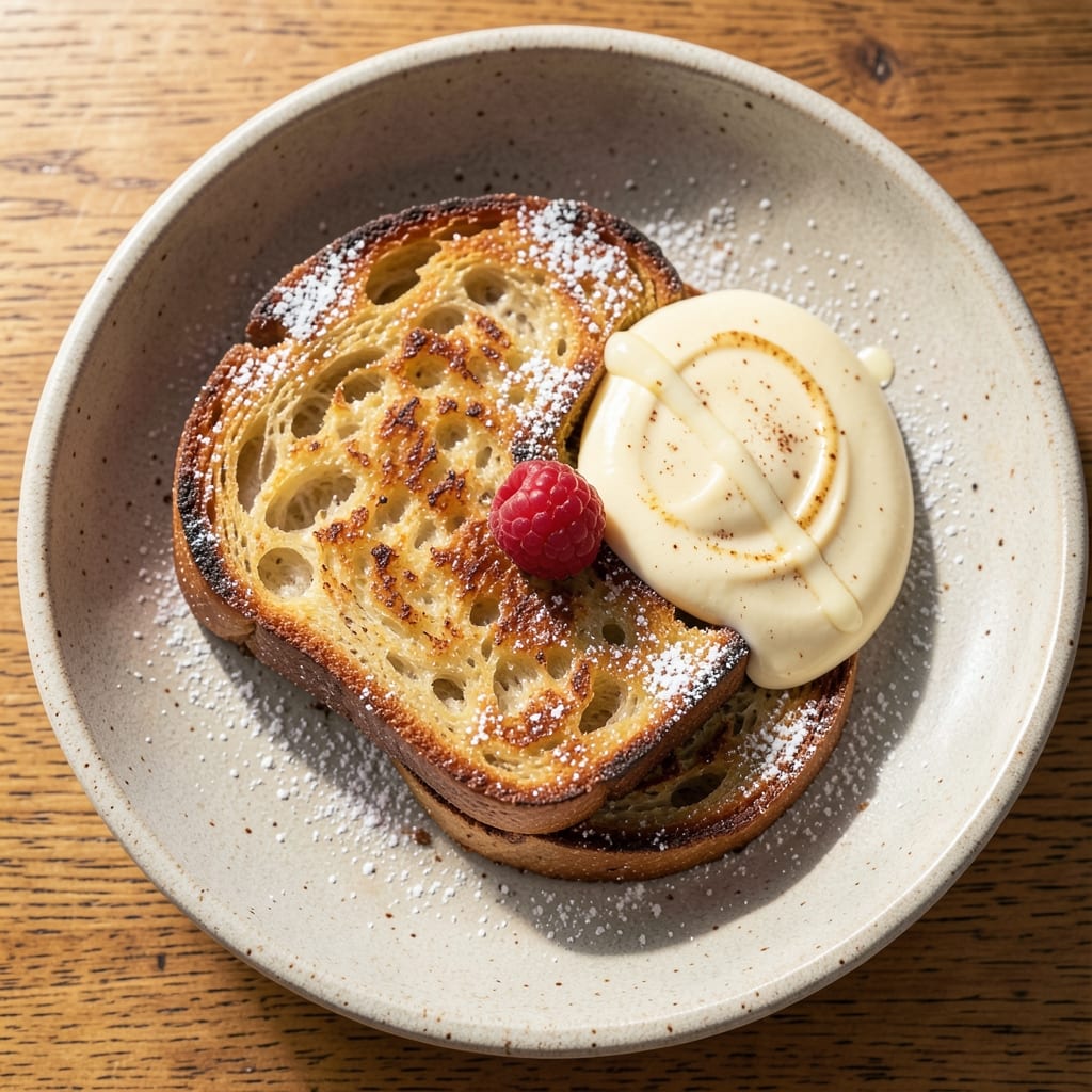 Egg and Sourdough Recipe: Flaky Crust Wrapped Around Runny Yolk Magic