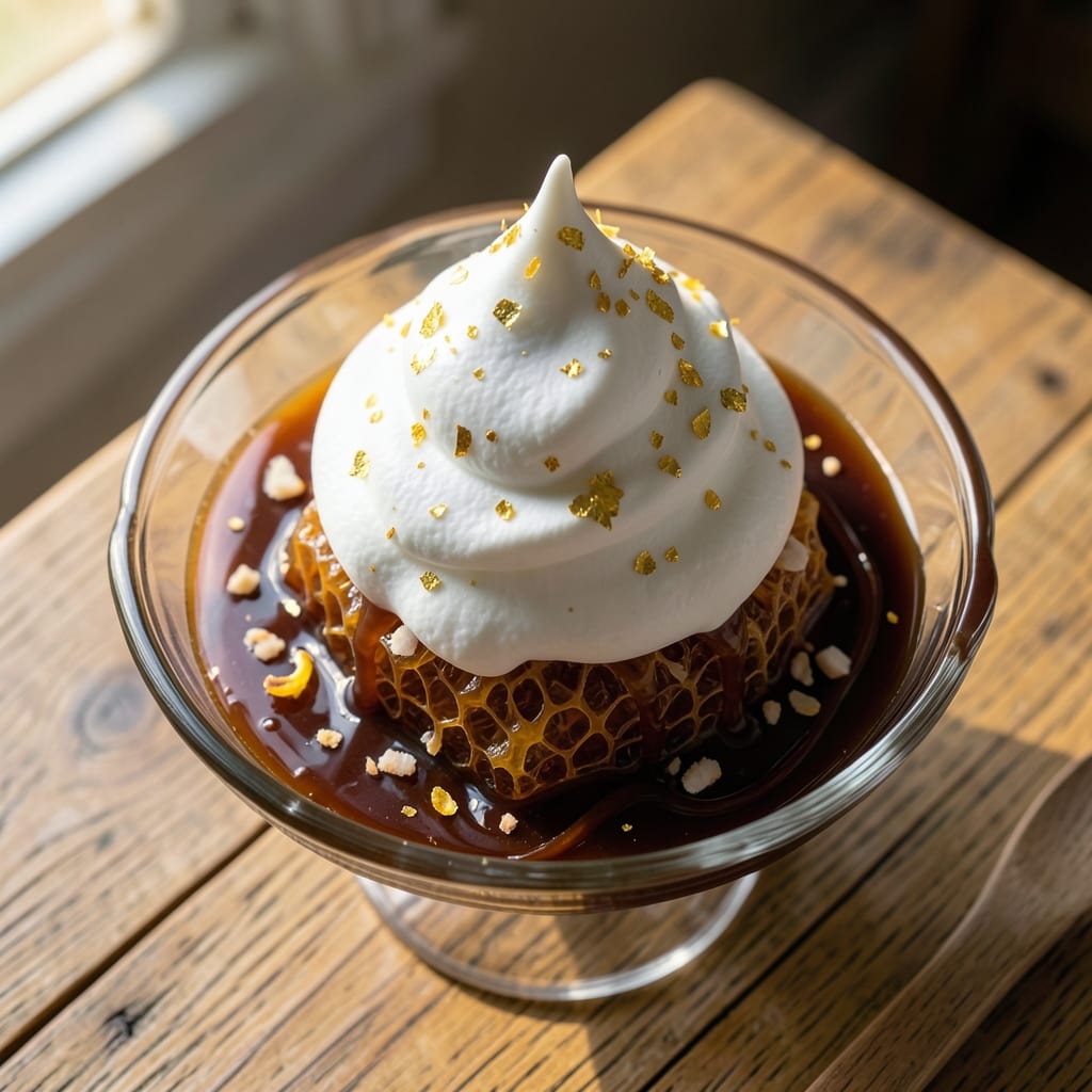 Dragon Egg Dessert Recipe: Golden Meringue Clouds With Caramelized Honey Swirls