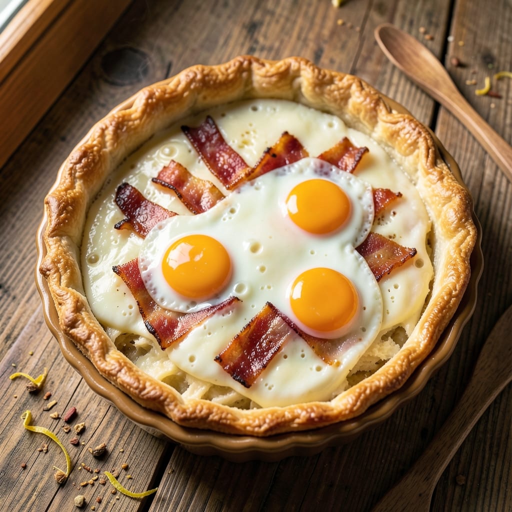 Egg and Bacon Pie Recipe Australia: Savory Crust Hugs Fluffy Eggs and Crispy Bacon