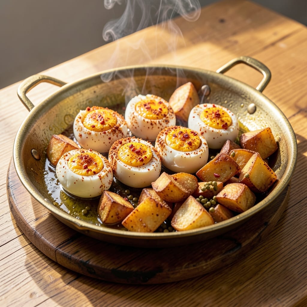 Boiled Egg Fry Recipe Indian: Turmeric-Tinged Crunch With Spiced Potato Hugs