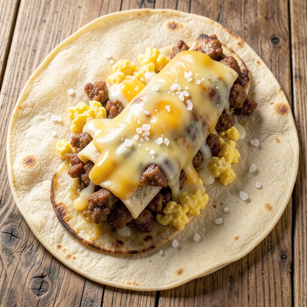 Egg and Sausage Breakfast Burritos Recipe: Fluffy Scramble Wrapped in Crispy Tortillas