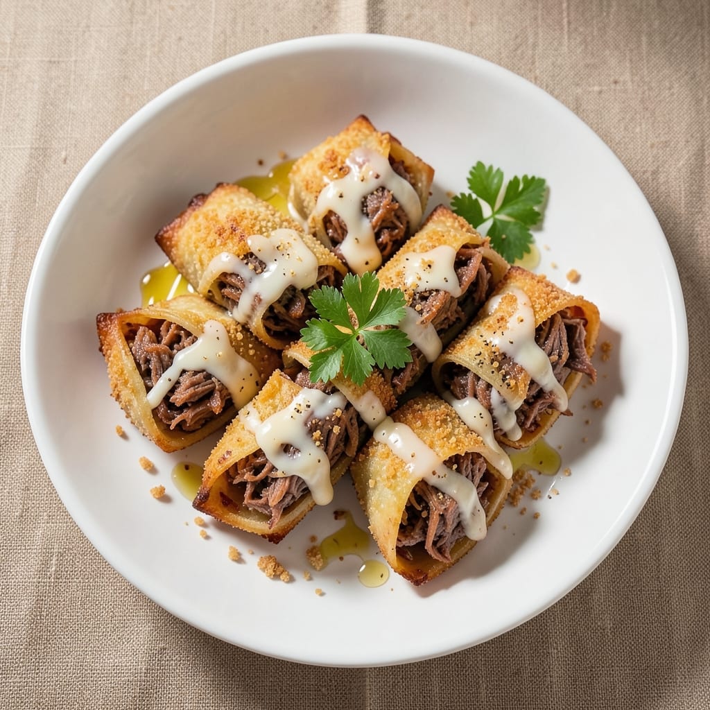 Corned Beef and Swiss Egg Rolls Recipe: Crispy Wraps With Melty Cheese and Savory Fillings