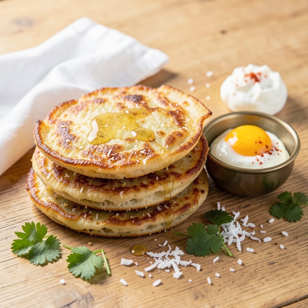 Egg Appam Recipe: Crispy Lace-Like Pancakes With Coconut Hug