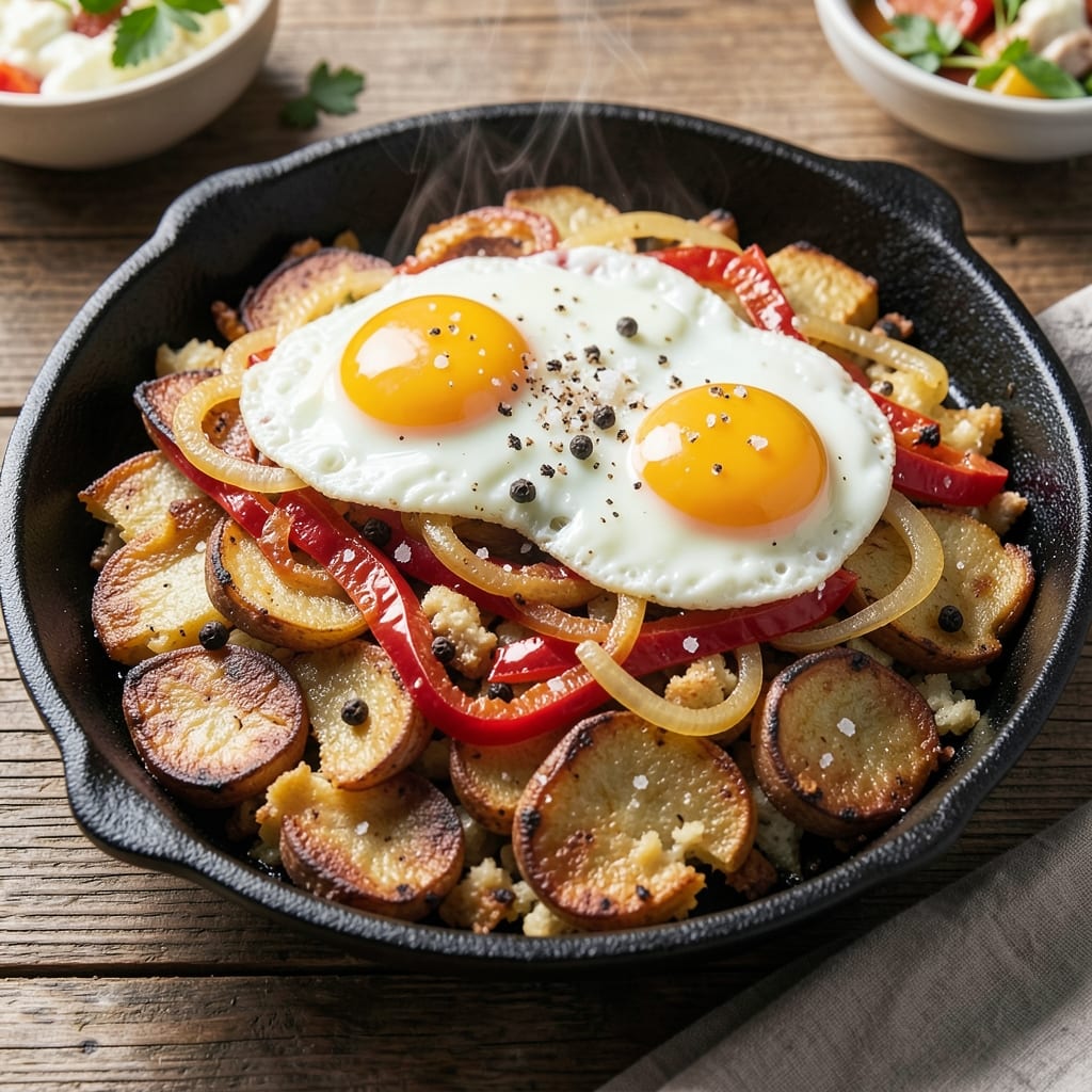 Egg And Potato Hash Recipe: Crispy Edges and Fluffy Egg Nestled Together