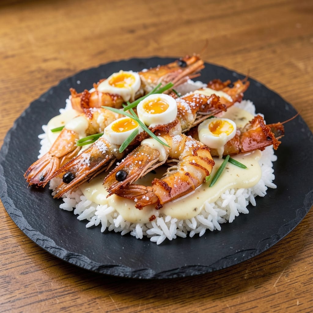 Creamy Salted Egg Prawn Recipe: Silky Coconut Curry With Crunchy Garnish