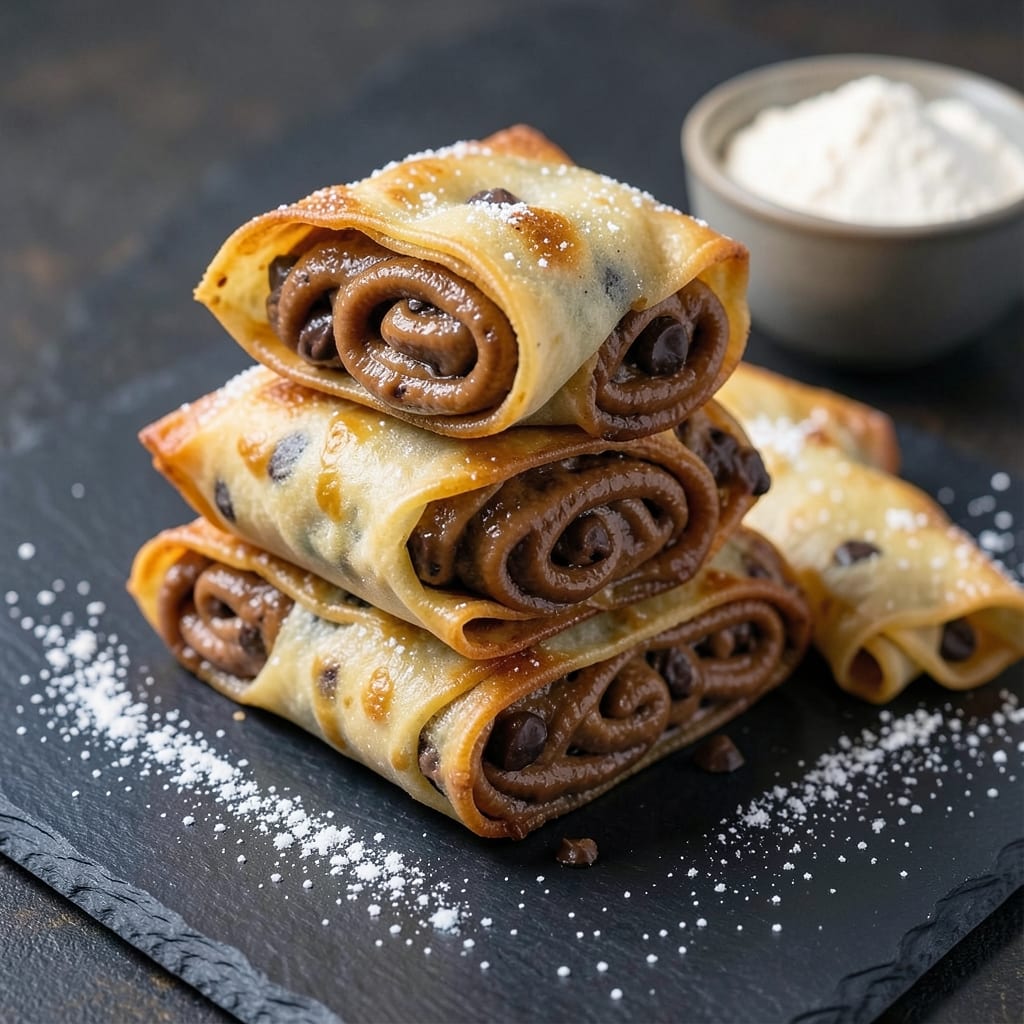 Cookie Dough Egg Rolls Recipe: Sweet Chocolate Swirls With Crispy Wraps