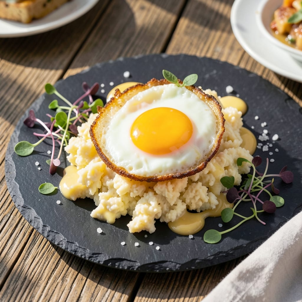 Crispy Poached Eggs Recipe: Runny Yolk Cradled in Crunchy Edges