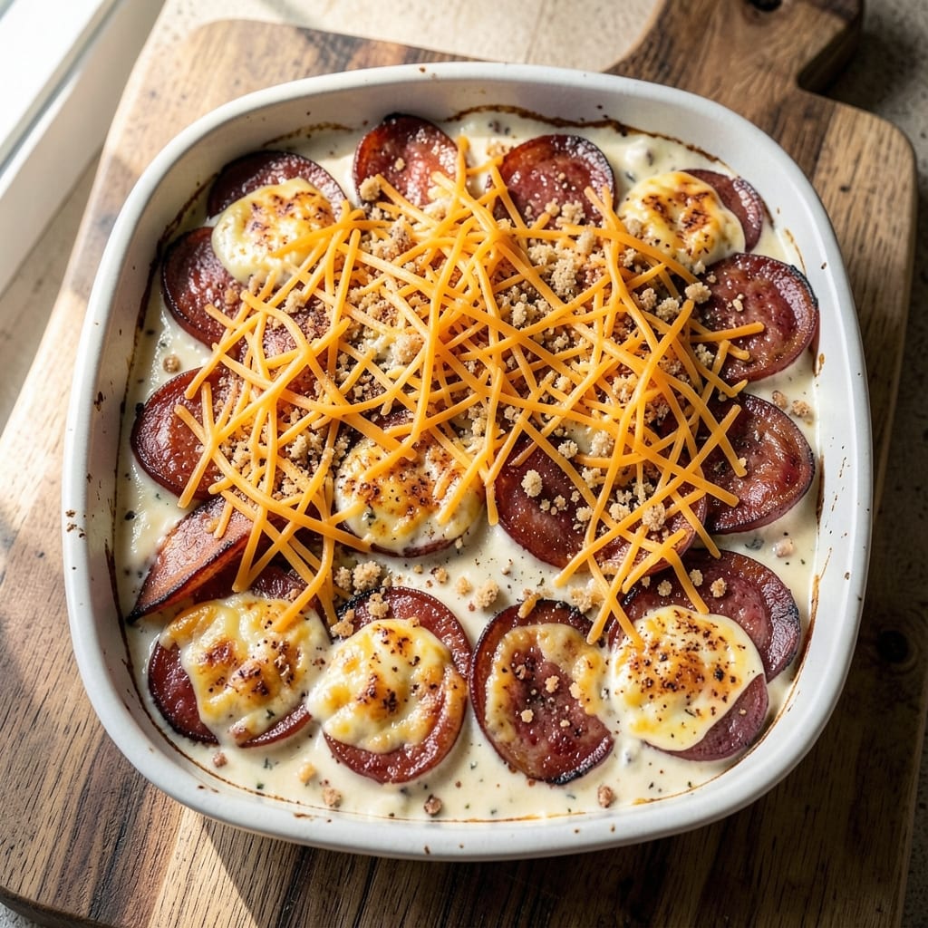 Egg And Sausage Casserole Recipe: No-Bread Breakfast Bake with Crispy Top
