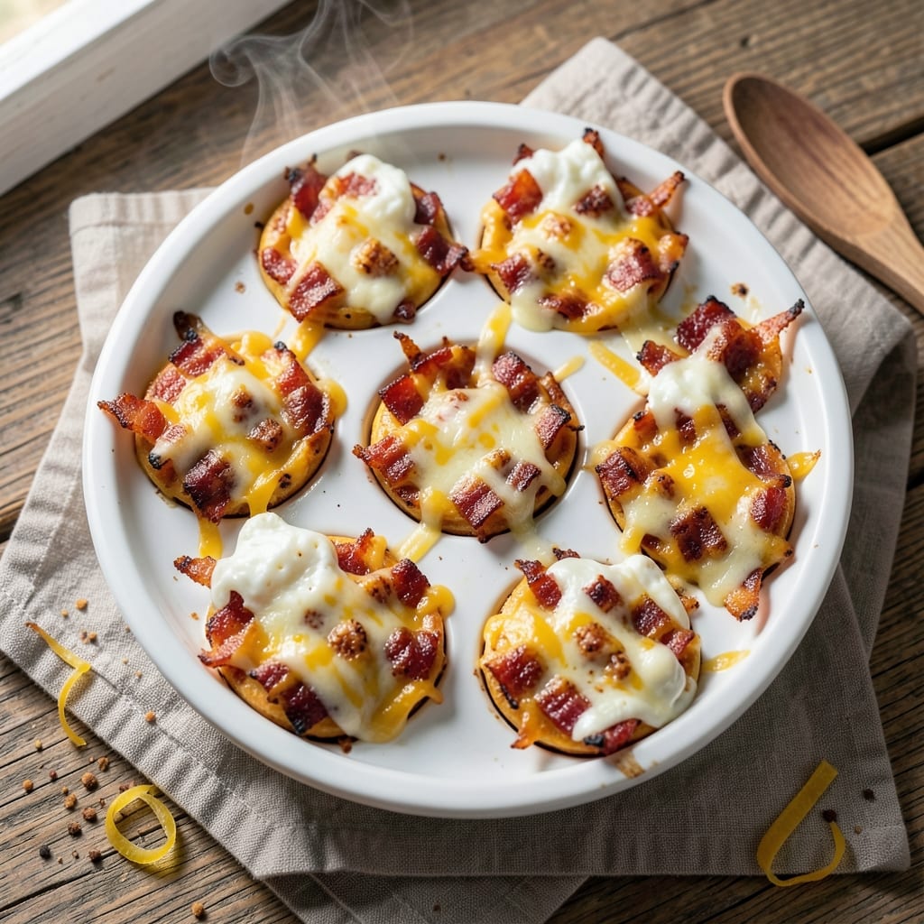 Cheesy Bacon Egg Cups Recipe: Golden Crusts Hide Gooey Cheese and Crispy Bacon