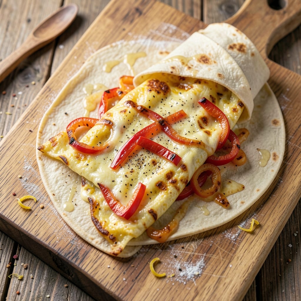 Egg and Cheese Wraps Recipe: Fluffy Scrambled Eggs and Melted Cheese in a Crispy Tortilla
