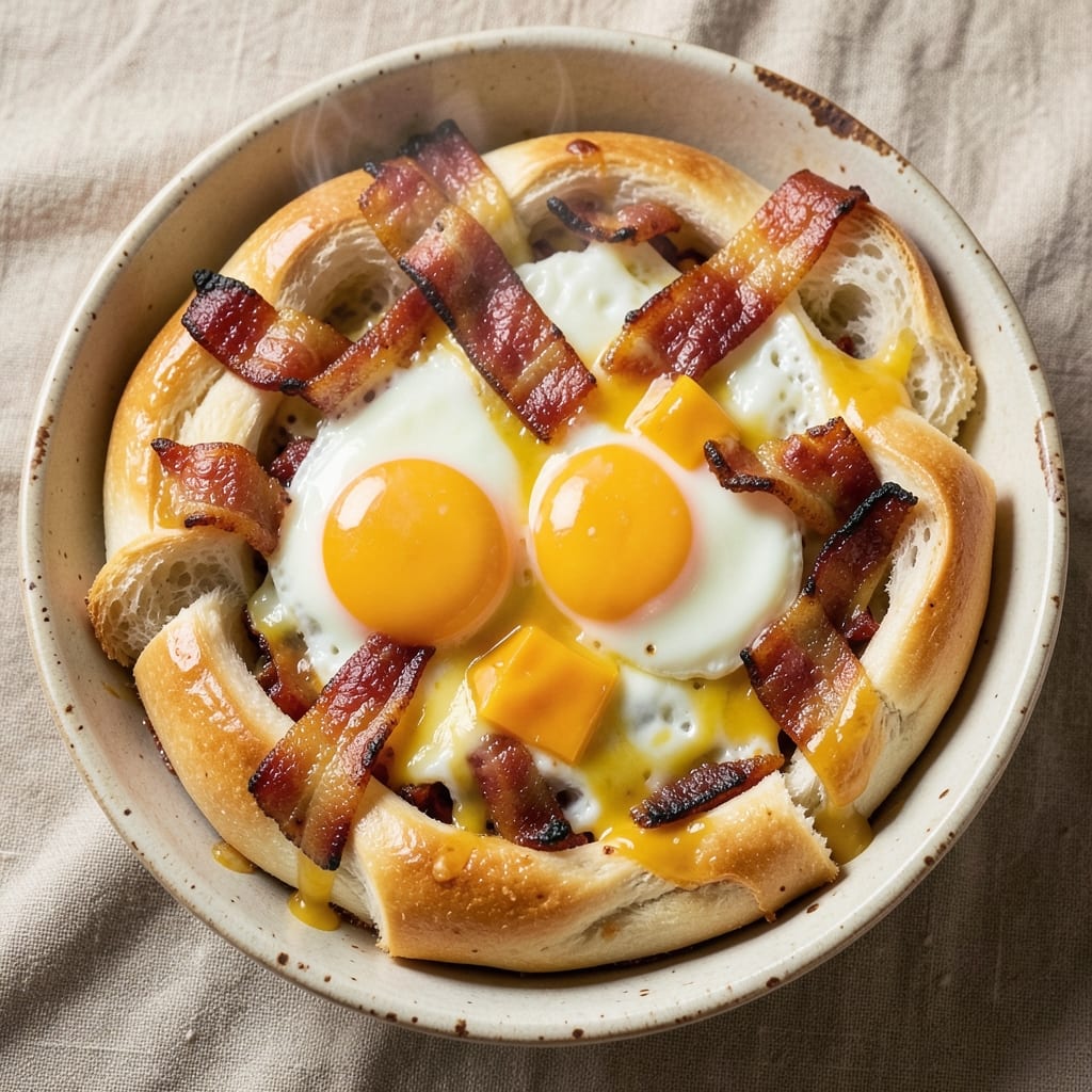 Bacon Egg and Cheese Monkey Bread Recipe: Pull-Apart Crunch With Gooey Centers