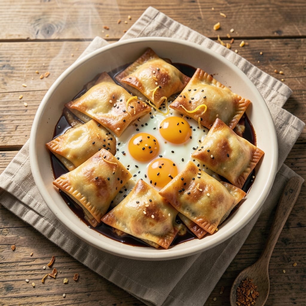Egg Bar Recipe: Crispy Wonton Crunch with Silky Yolk Magic