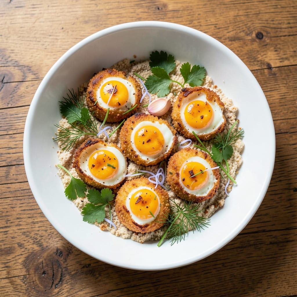 Coated Eggs Recipe: Crispy Herb Crust With Silky Yolk Centers