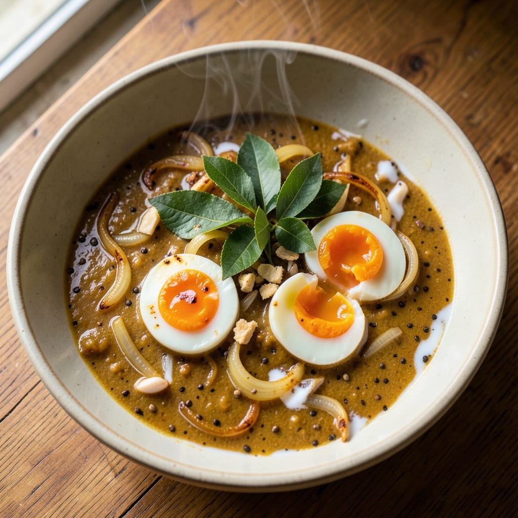 Broken Egg Curry Recipe: Spiced Coconut and Turmeric Breakfast Bowl