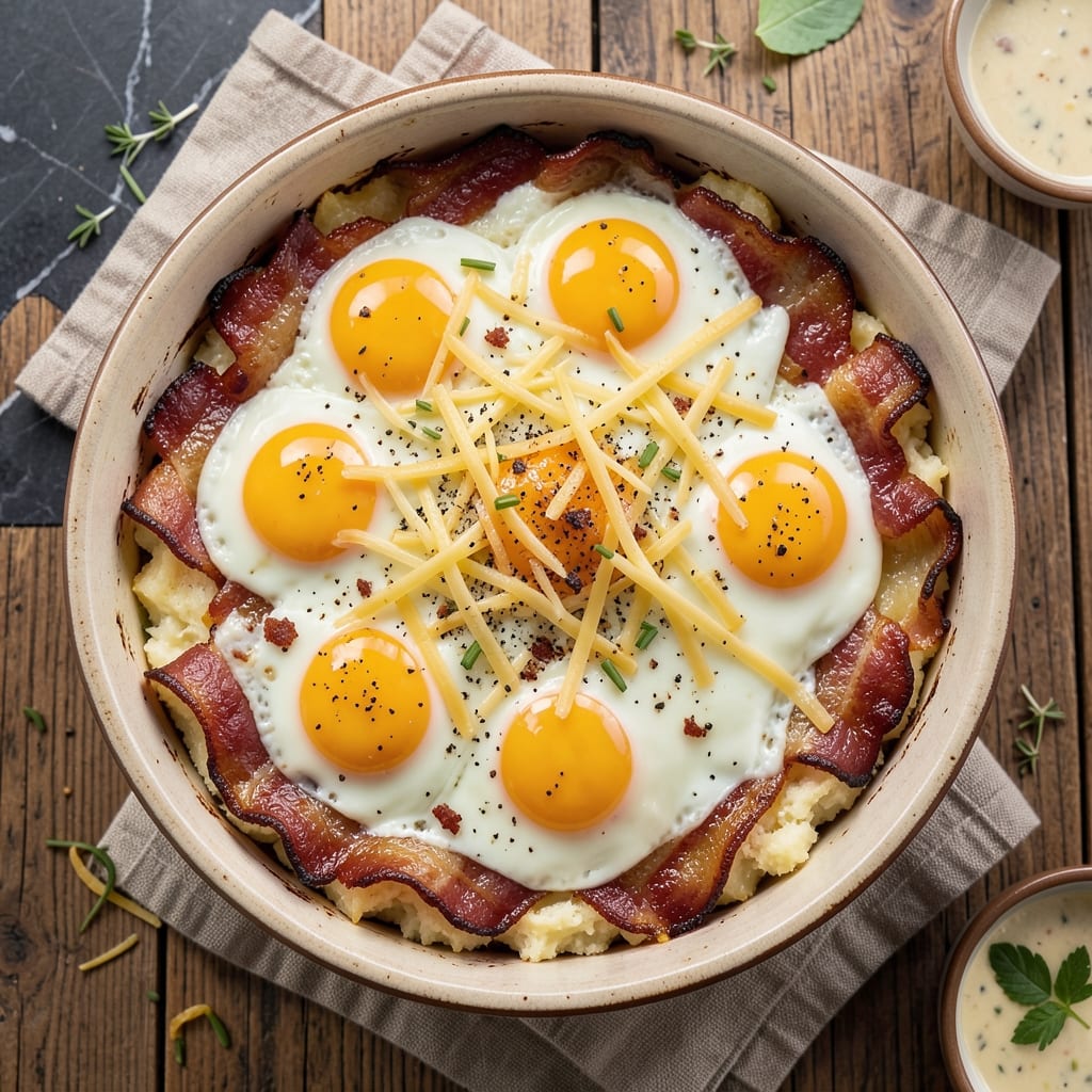 Bacon Egg Cheese Potato Casserole Recipe: Crispy Top, Melty Layers, One-Pan Brunch