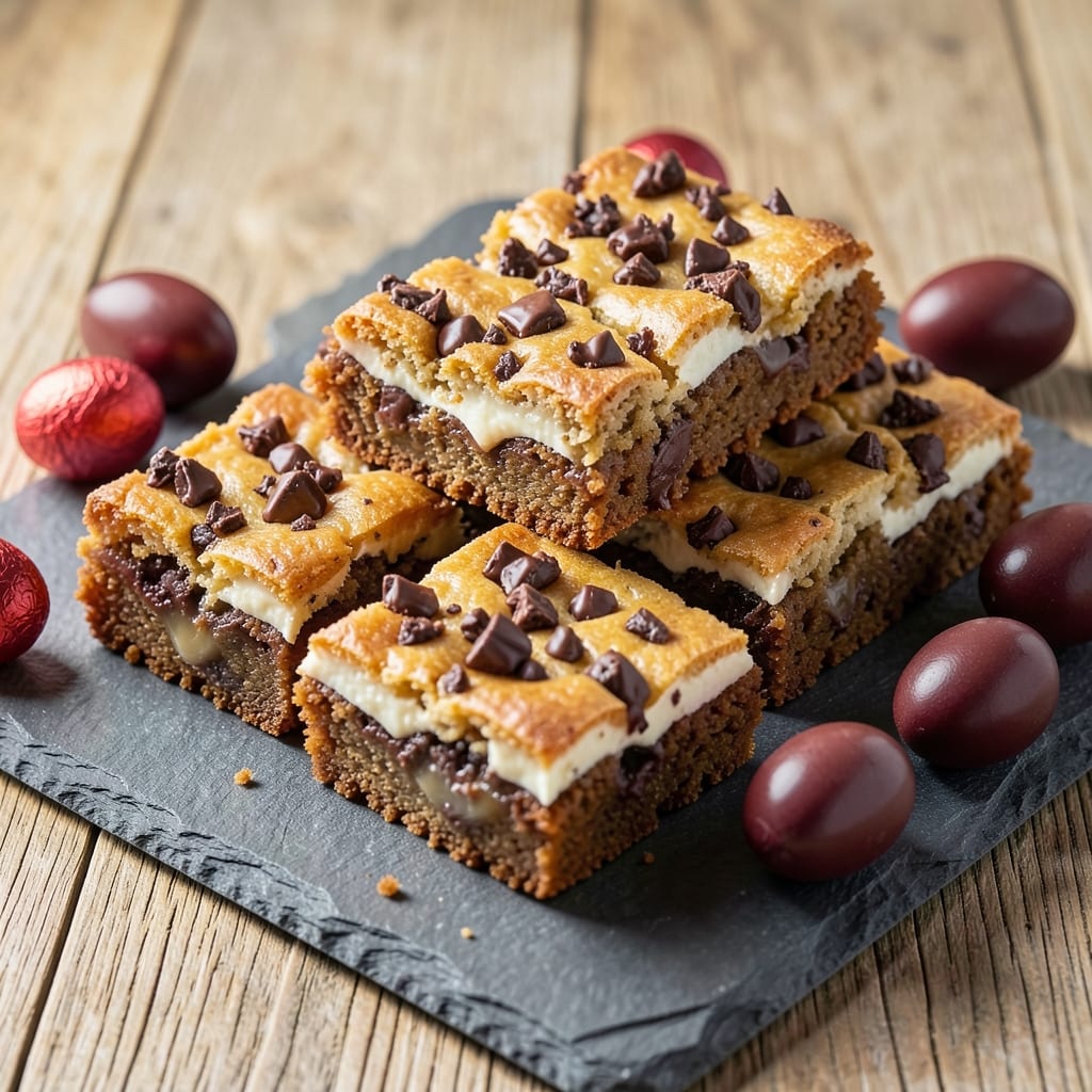 Cadbury Egg Blondies Recipe: Fudgy Chocolate Egg Swirls in One Pan