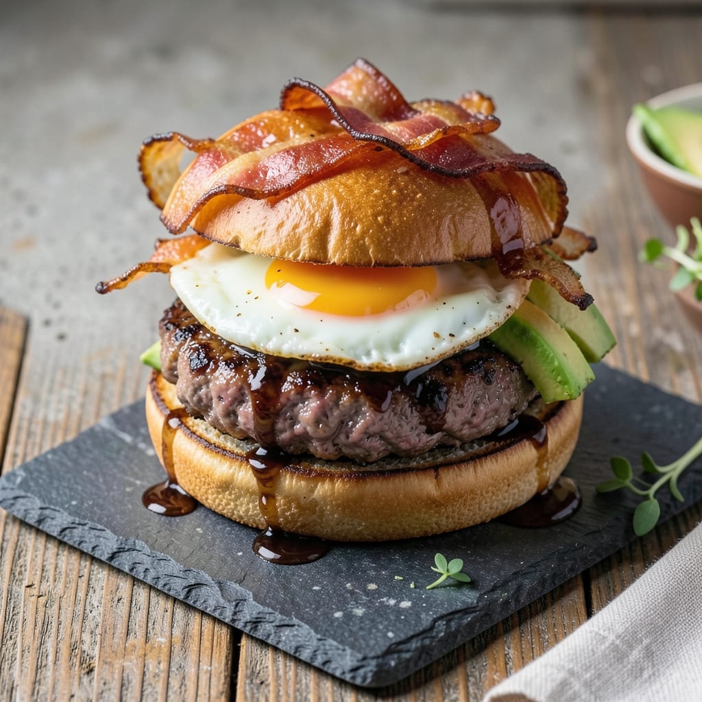 Burger Recipe With Egg and Worcestershire: Crispy Crust, Runny Yolk Magic