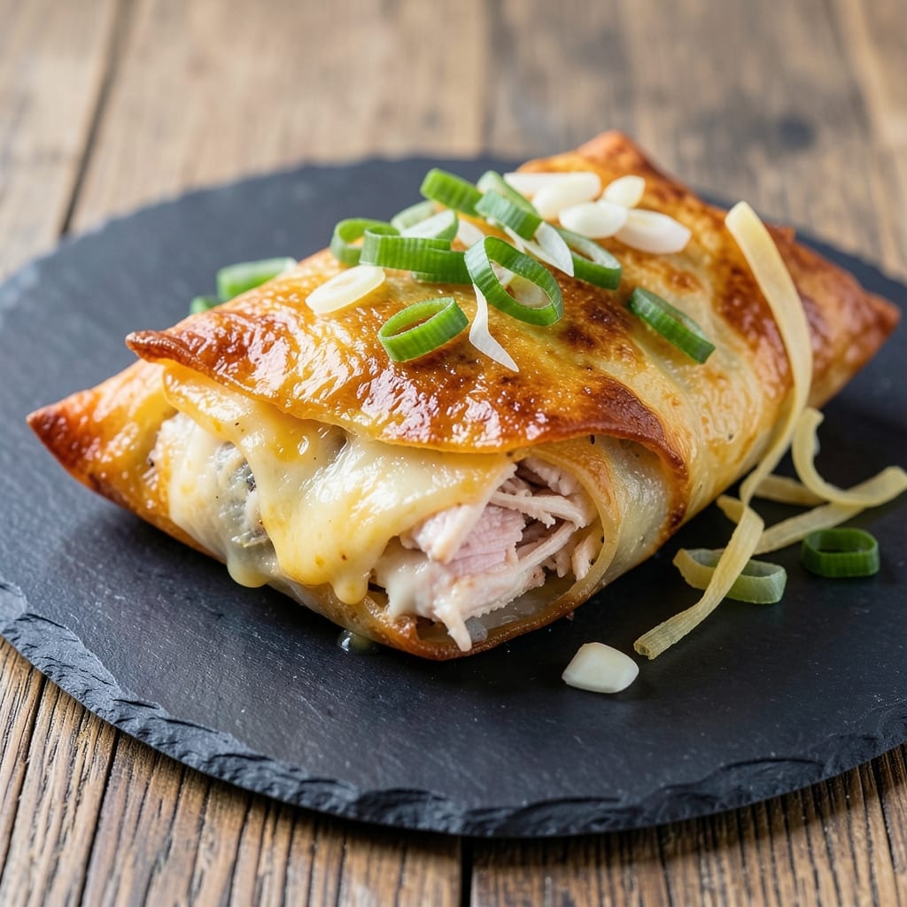 Chicken and Cheese Egg Rolls Recipe: Crispy Wraps With Melty Gooey Centers