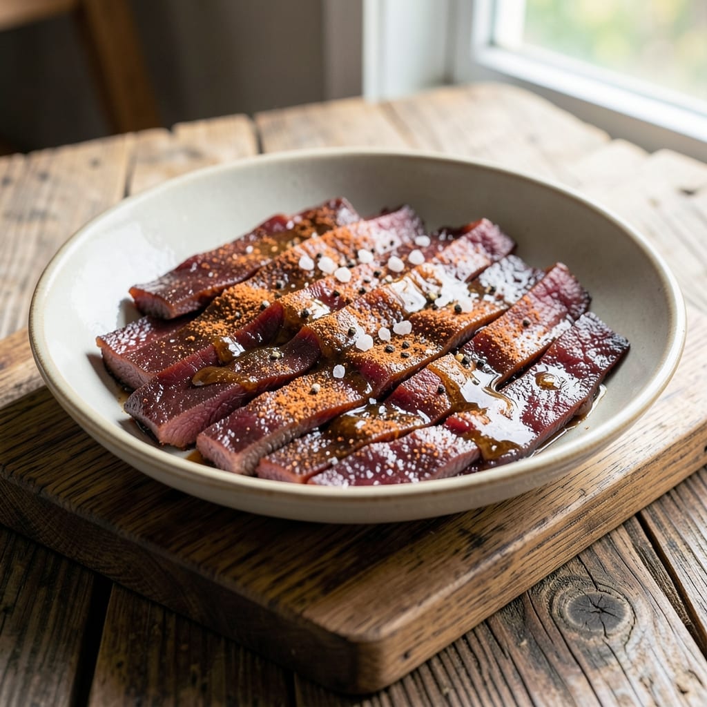 Big Green Egg Beef Jerky Recipe: Smoky-Sweet Spice Rub for Campfire Crunch