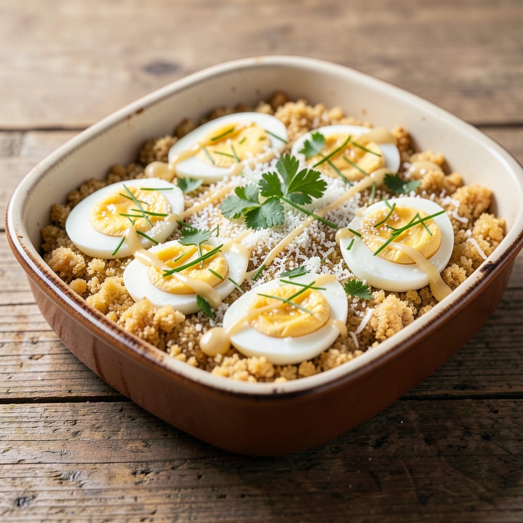 Deviled Egg Stuffing Recipe: Crispy Herb-Crusted Bites With Runny Yolk Magic
