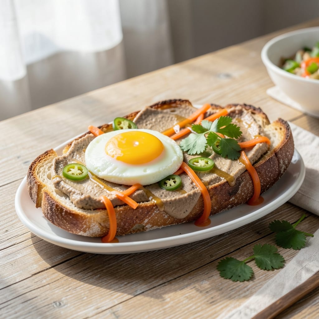 Egg Banh Mi Recipe: Crispy Baguette Hugs Spicy Pickled Magic