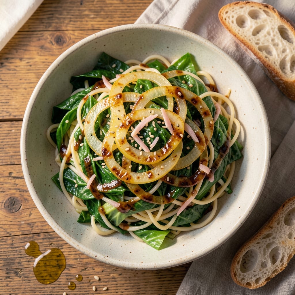 Cabbage Onion Egg Noodle Recipe: Savory Stir-Fry With Crispy Edges