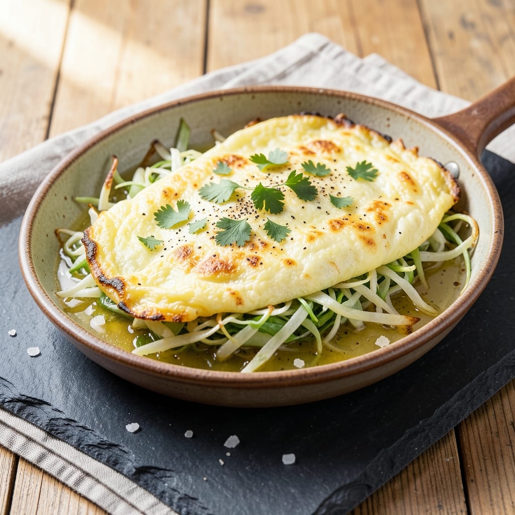 Cabbage Egg Omelet Recipe: Crispy Cabbage Bites With Runny Yolk Magic