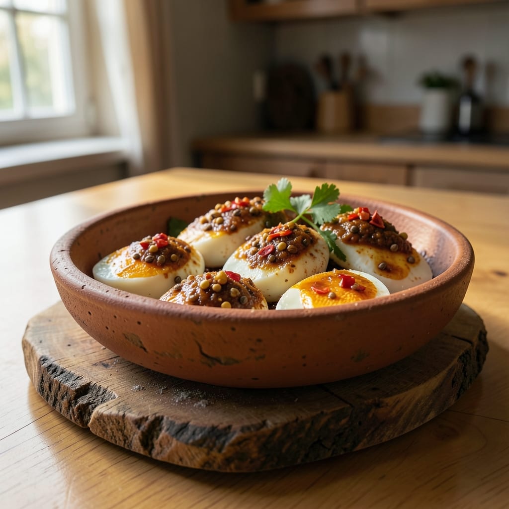 Boiled Egg Masala Fry Recipe: Spiced Crunch and Runny Yolk Magic