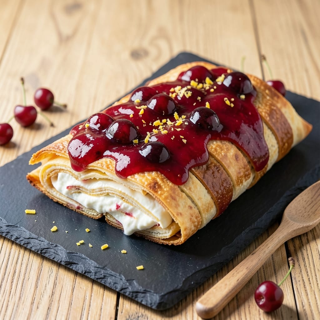Cherry Cheesecake Egg Rolls Recipe: Sweet-Tart Bites With Crispy Layers