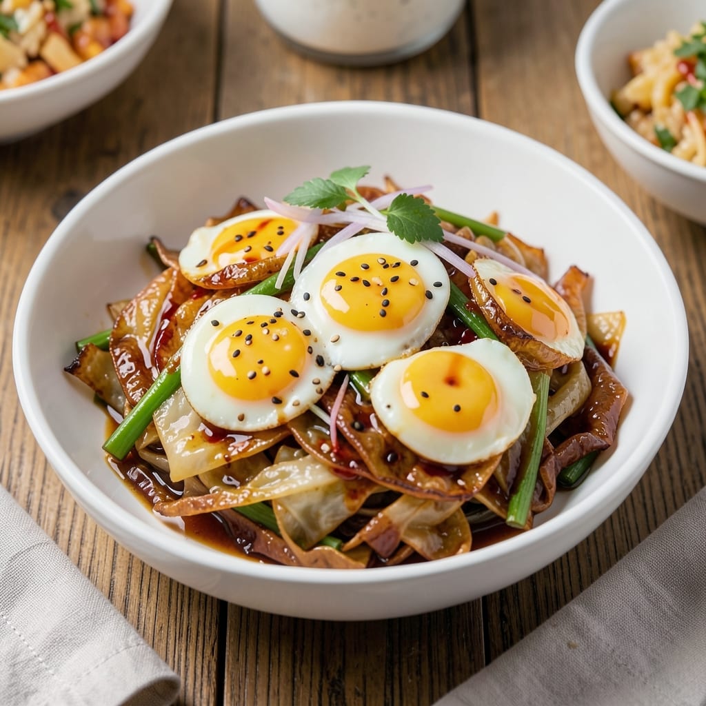 Cabbage Egg Fry Recipe: Crispy Cabbage and Silky Yolk Harmony