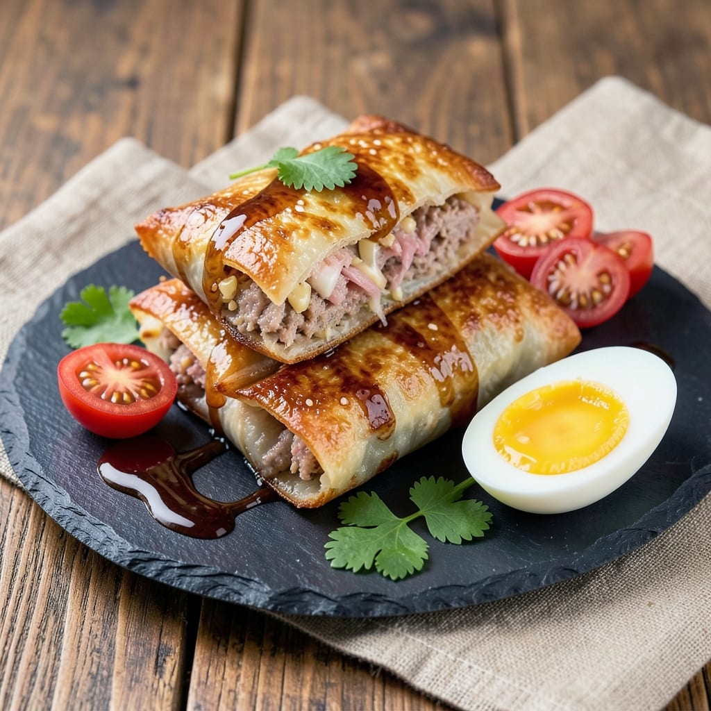 Baked Pork Egg Rolls Recipe: Crispy Shells With Juicy Pork Filling