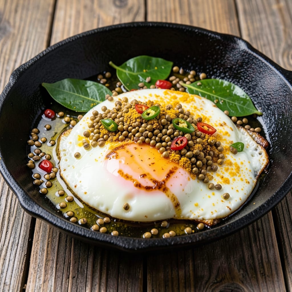 Chatpata Eggs Recipe: Spiced Turmeric and Mustard Seed Magic