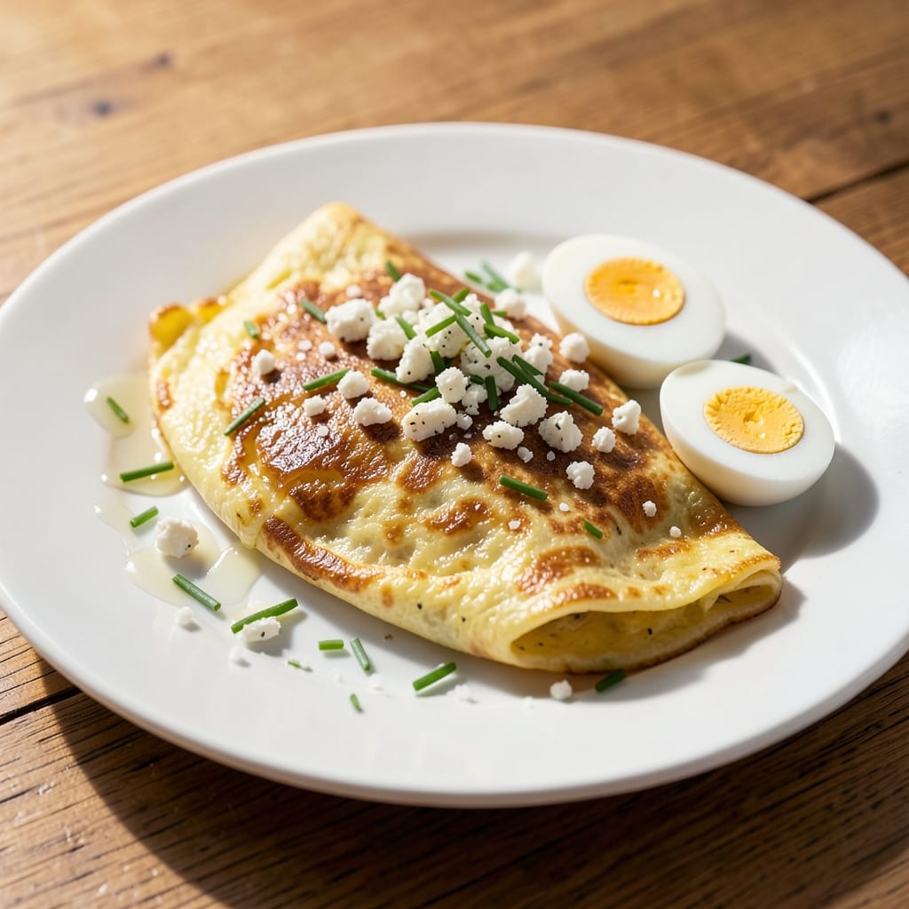 Boiled Egg Omelet Recipe: Soft-Centered Eggs Wrapped in Fluffy Clouds