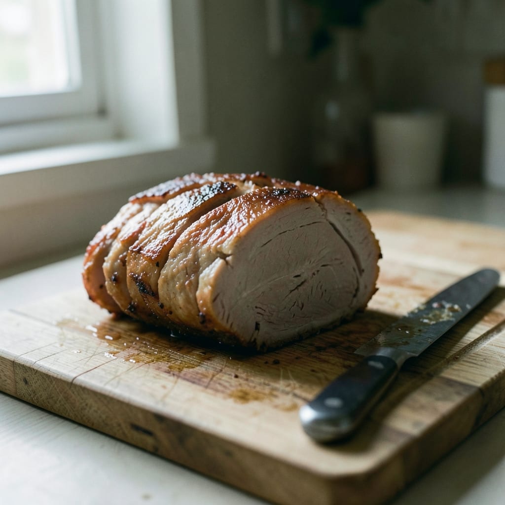 A roast that went wrong, dry and split