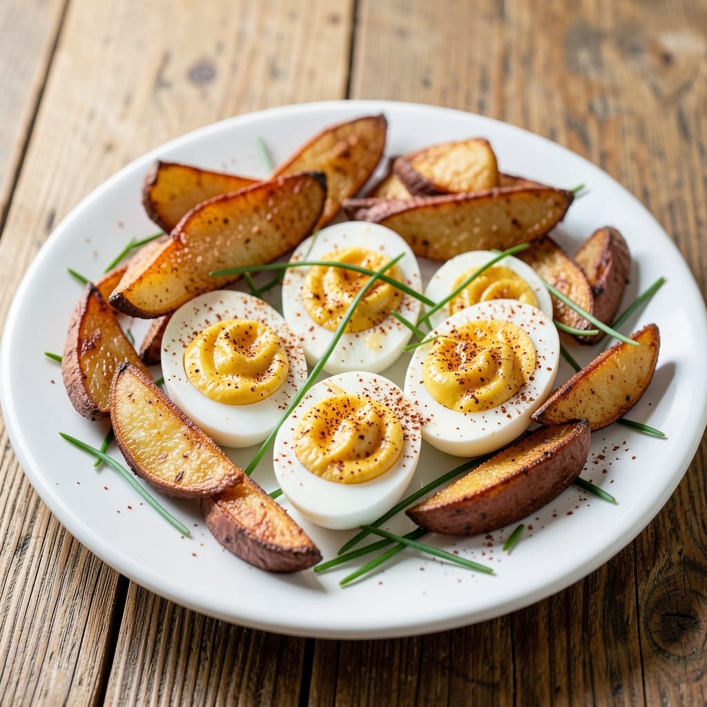 Deviled Egg Potato Recipe: Crispy Topping Meets Creamy Yolk Magic