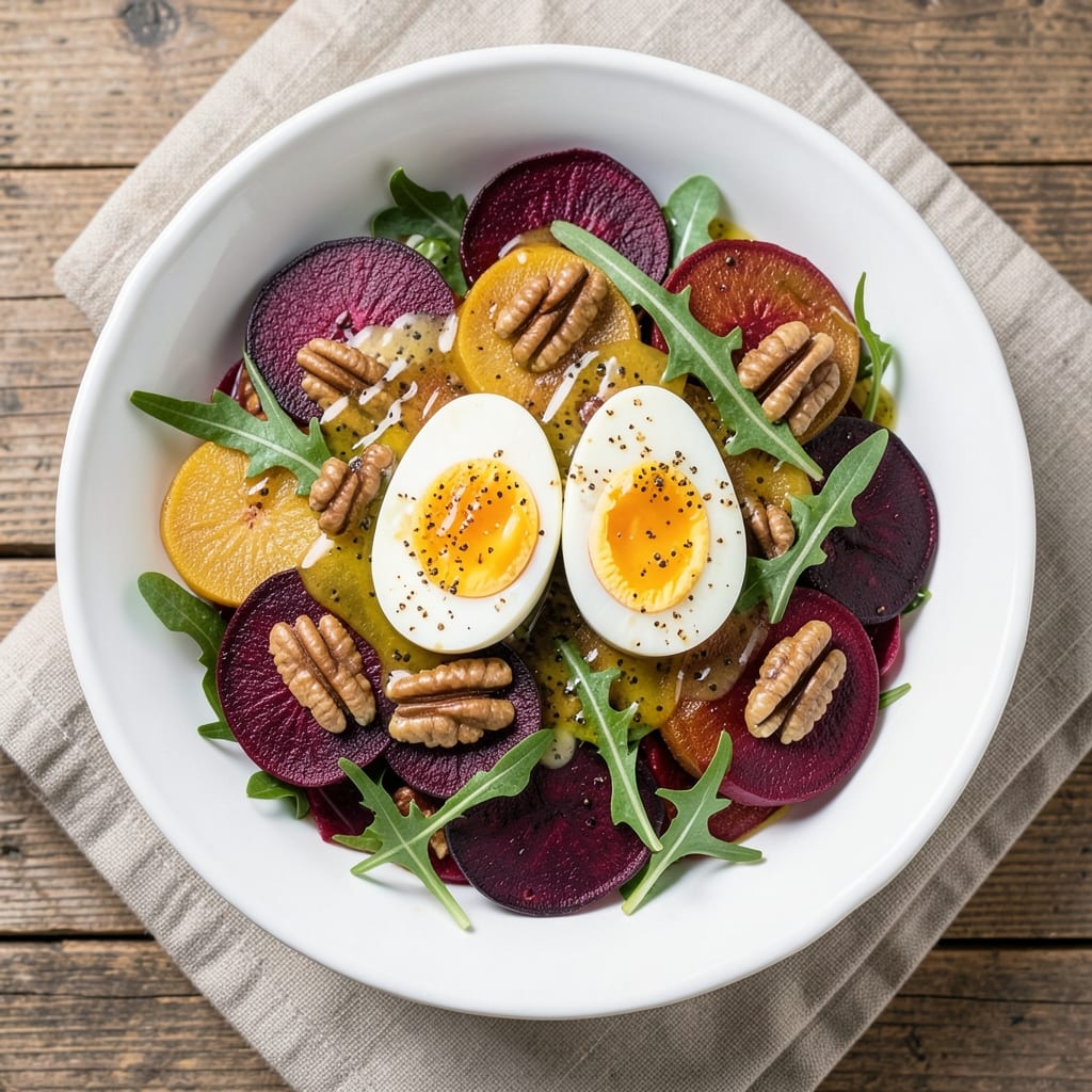 Beet and Egg Salad Recipe: Earthy Sweetness Meets Silky Yolk Magic