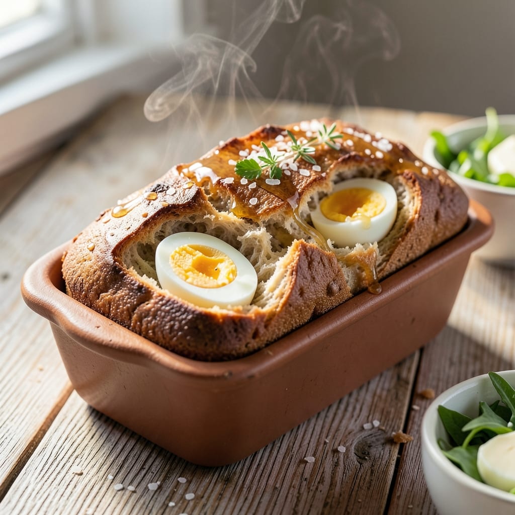 Boiled Egg Bread Recipe: Crispy Crust With Silky Yolk Magic