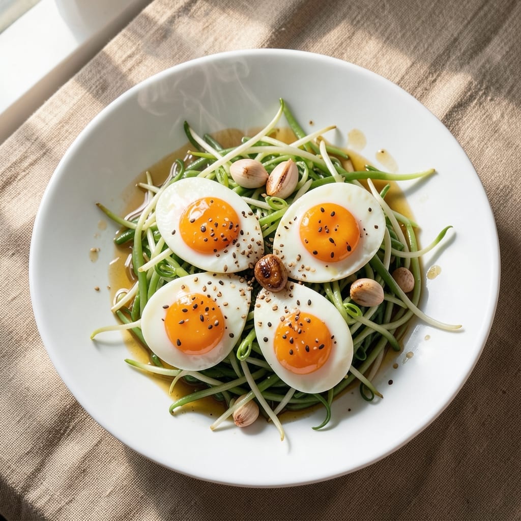 Egg and Bean Sprouts Recipe: Crispy Wok-Fried Bites with Silky Yolk Magic