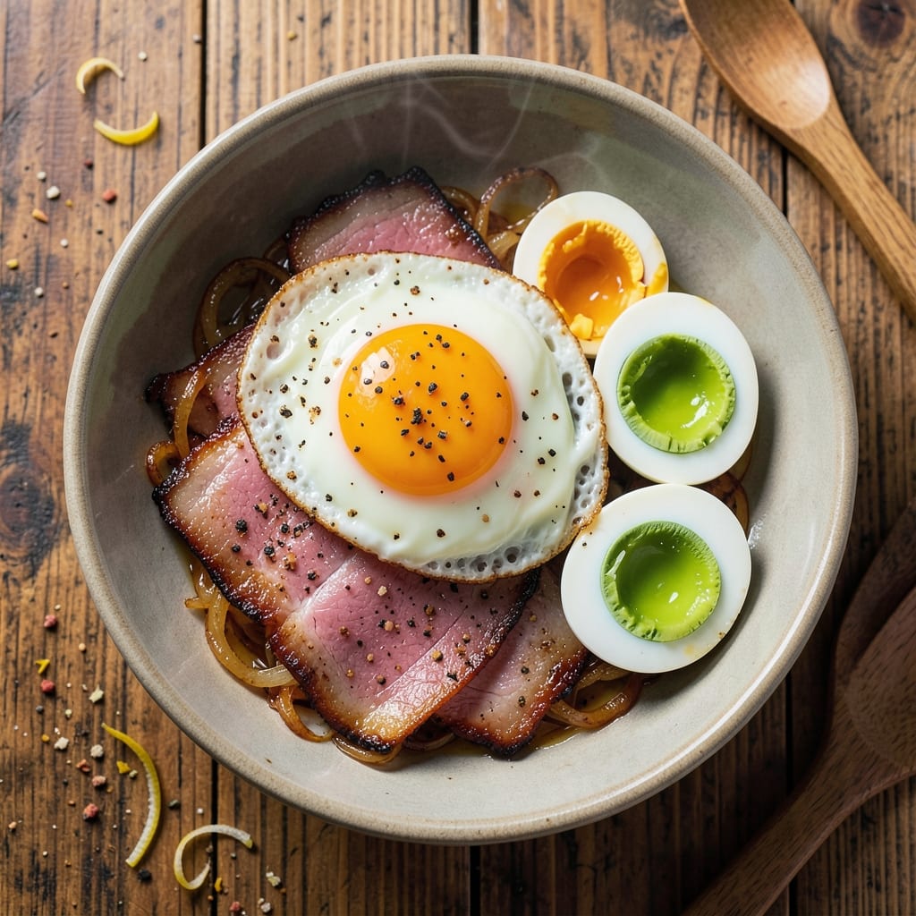 Double Smoked Ham and Big Green Egg Recipe: Smoky Breakfast Masterpiece With Crispy Edges