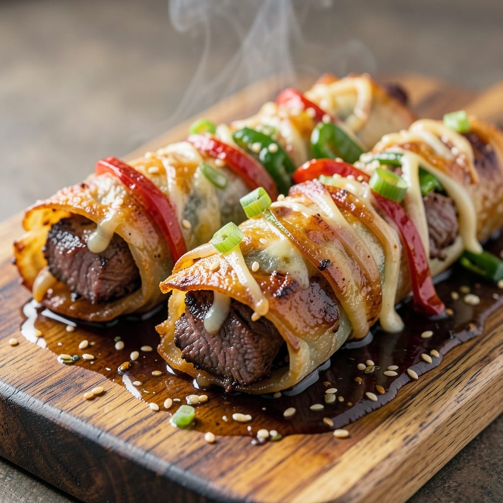 Del Frisco's Cheesesteak Egg Rolls Recipe: Crispy Wraps Stuffed With Philly-Style Filling