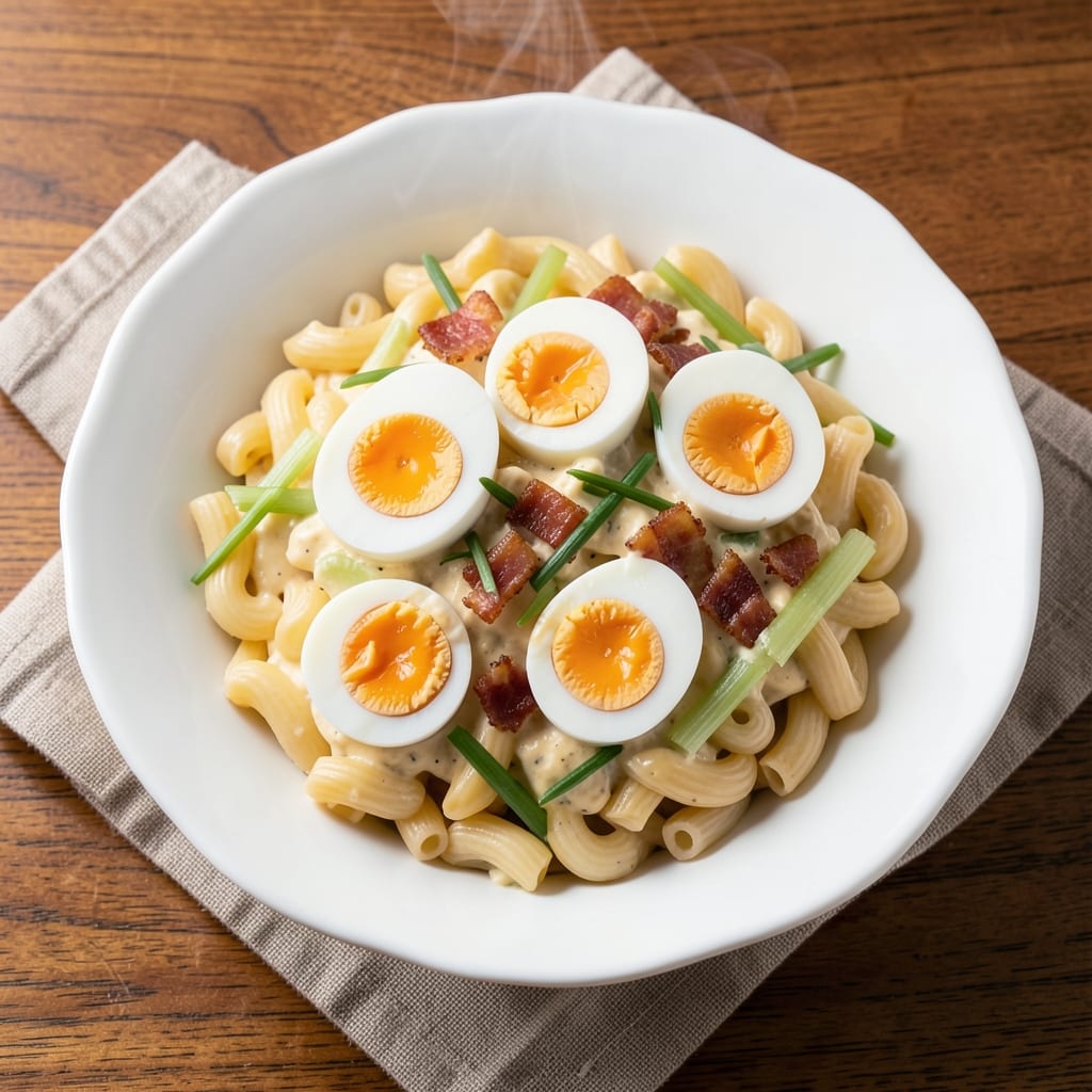 Devilled Egg Macaroni Salad Recipe: Bold Mustard-Kissed Bites with Crunchy Celery