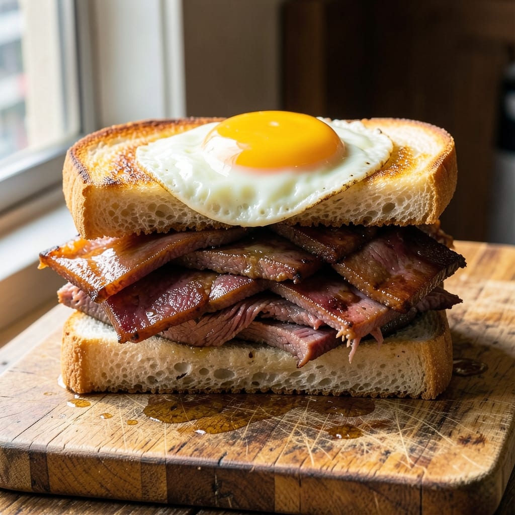 Corned Beef Egg Sandwiches Hong Kong Recipe: Crispy Buns Hugging Savory Fillings