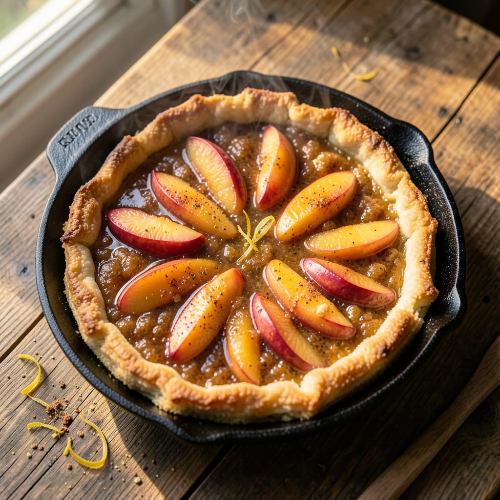 Big Green Egg Peach Cobbler Recipe: Smoky Stone-Fired Caramelization in One Cast