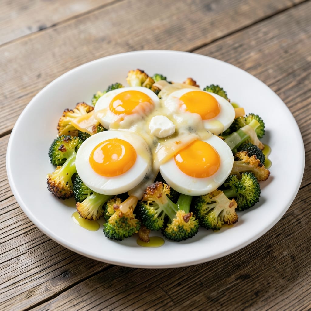 Broccoli and Cauliflower Egg Recipe: Crispy-Topped Protein-Packed Scramble