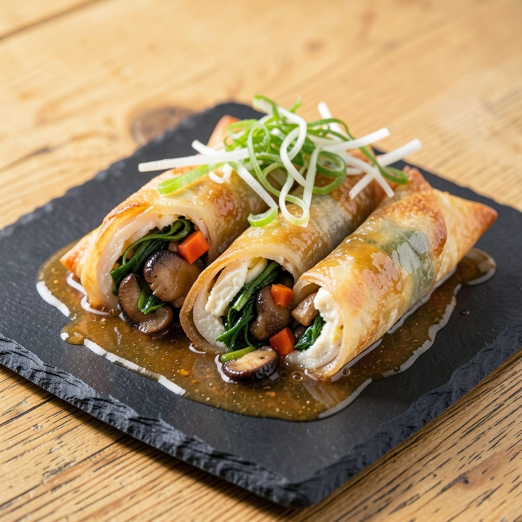 Boiled Egg Roll Recipe: Silky Yolk and Crispy Wonton Wraps