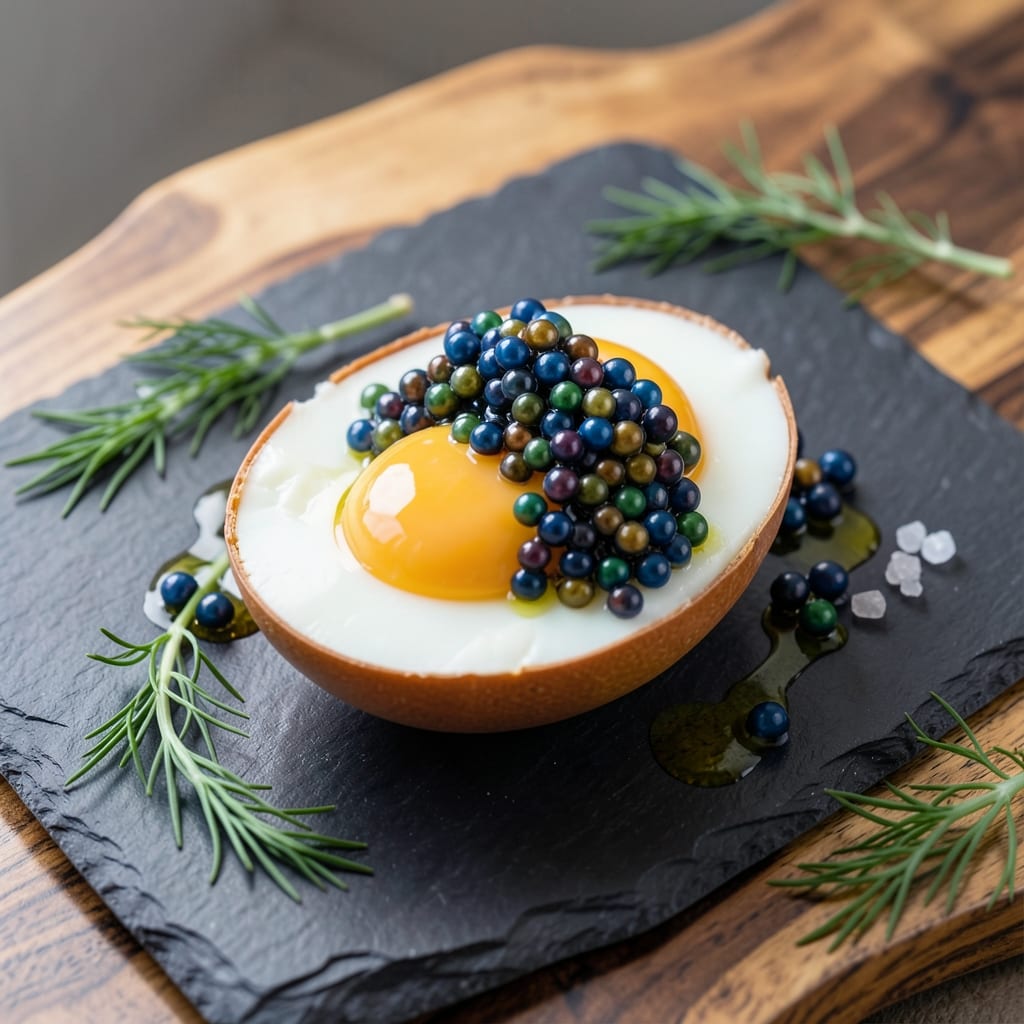 Caviar and Hard-Boiled Eggs Recipe: Crispy Top, Silky Yolk Magic